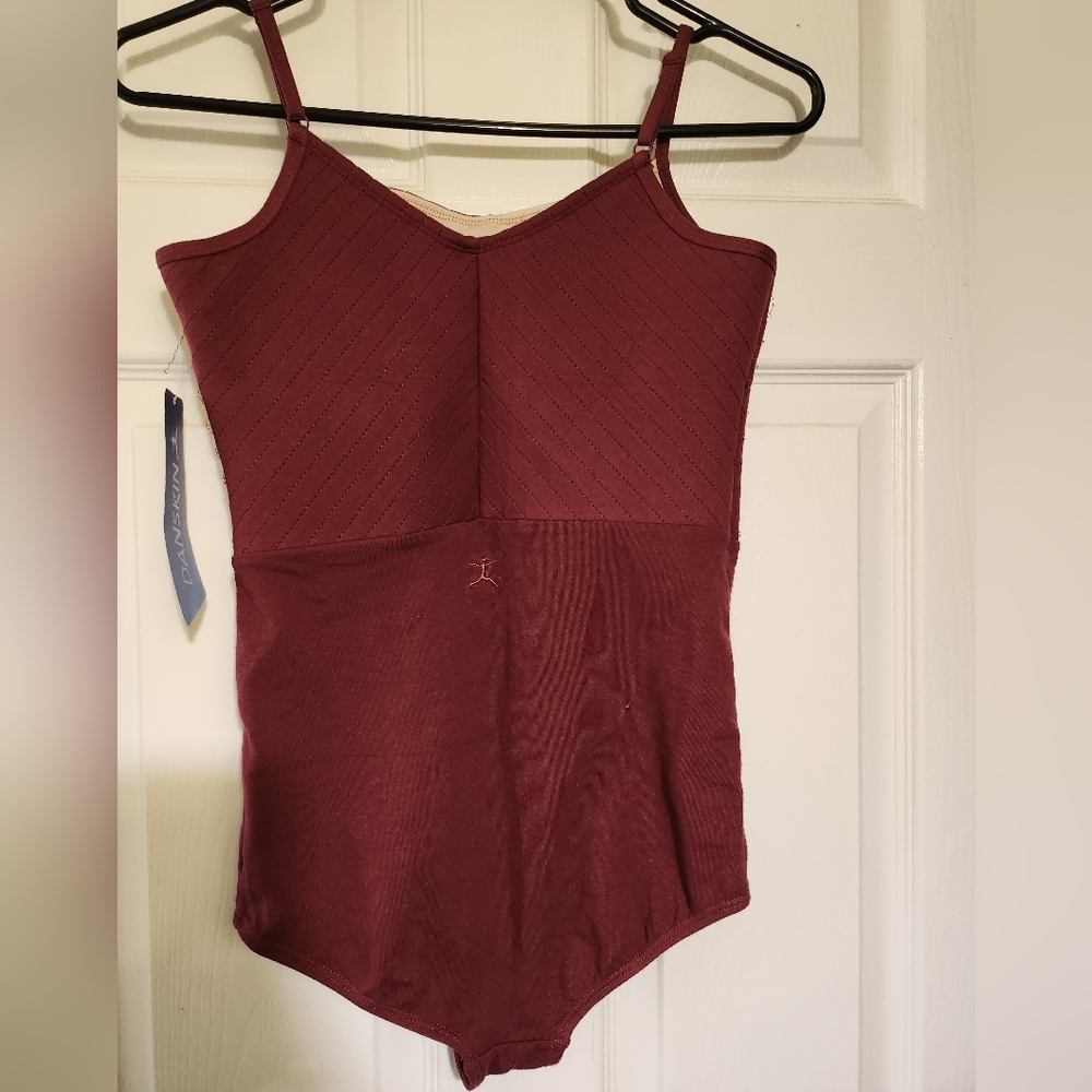 NWT Danskin Quilted Cami Ballet Leotard - Picture 2 of 7